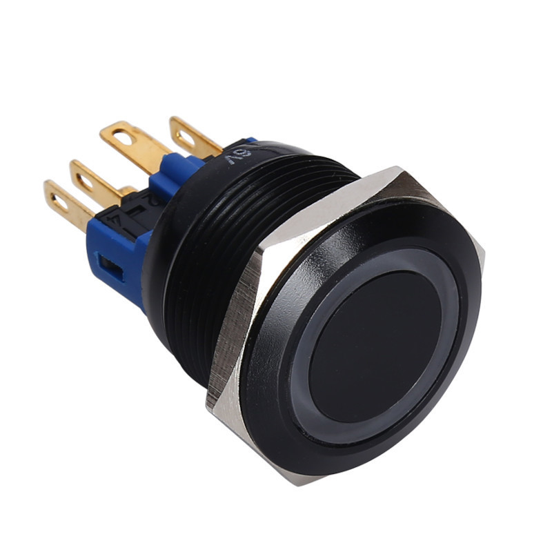 Pushbutton 22 mm stainless-steel Momentary