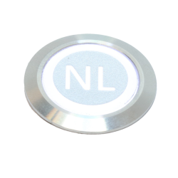 Pushbutton 22 mm stainless-steel Momentary