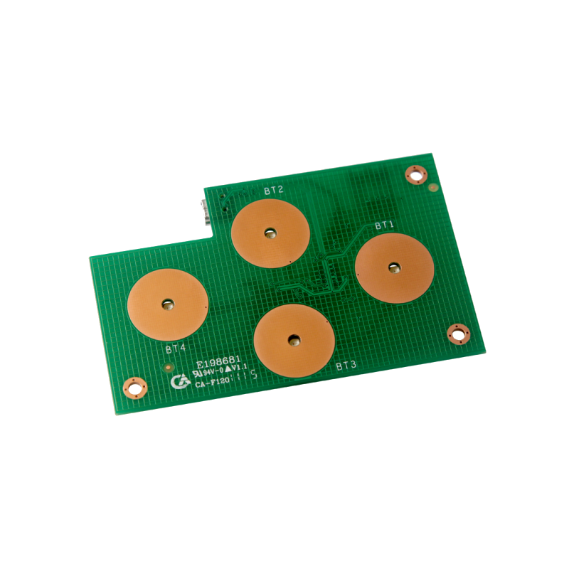 USB 4 Button Panel Blauw