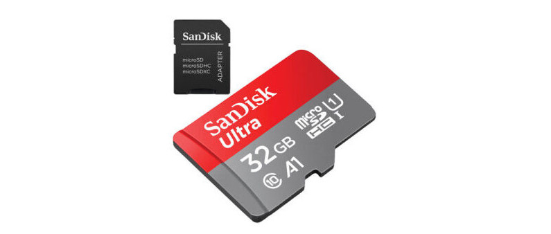 SanDisk Ultra 32GB MicroSD Card with Adapter
